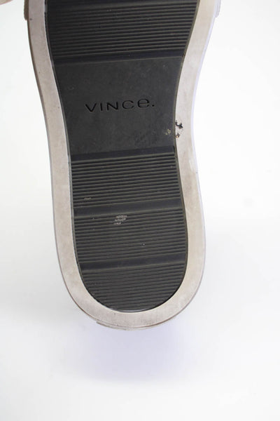 Vince Women's Suede Platform Slip On Shoes Gray Size 6