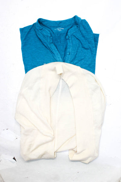 Splendid Women's Long Sleeve Linen Open Front Cardigan Sweater Beige Size S Lot