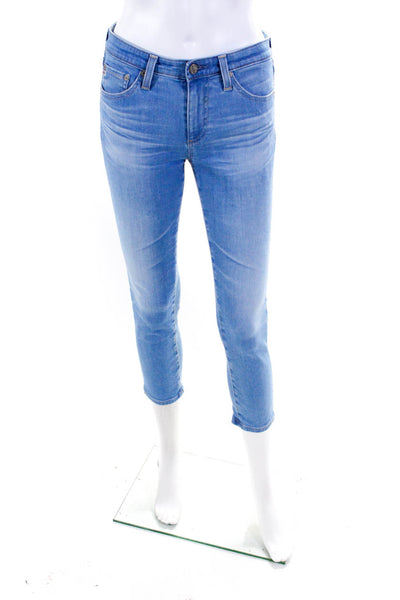 AG Adriano Goldschmied Womes Light Wash 5-Pocket Skinny Jeans Blue Size EUR26