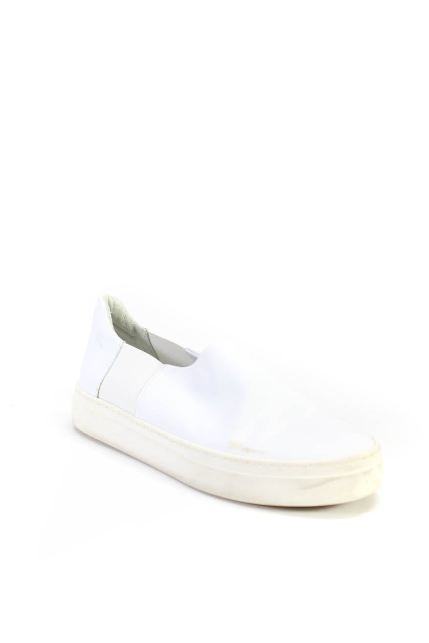 Celsius Scan Tørke Cos Womens Leather Slide On Sneakers White Size 6 - Shop Linda's Stuff