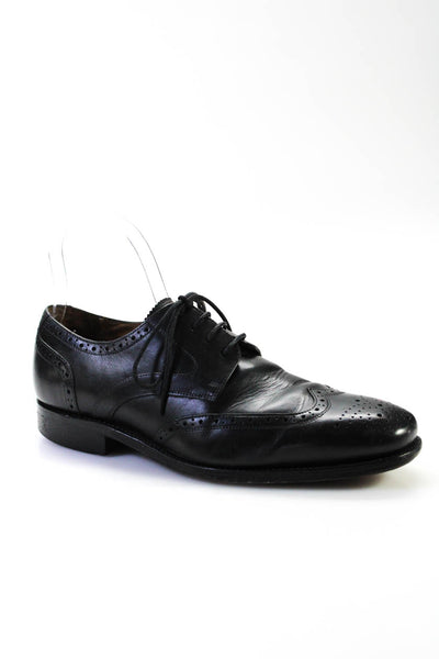 Florsheim Mens Leather Oxford Dress Shoes Black Size 7 Wide