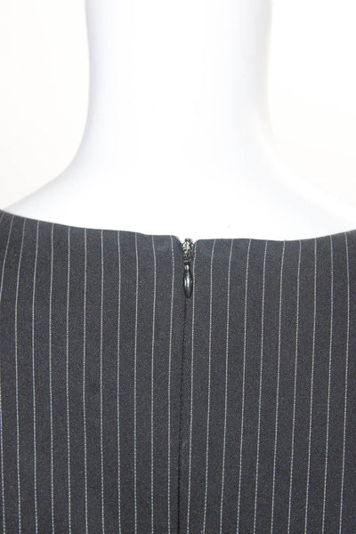 ABS Womens Pinstriped Dress Suit Black Size Medium/6