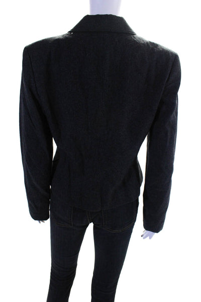 Pendleton Women's Collared Two Button Wool Blazer Jacket Gray Size 10