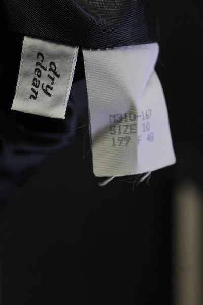 Pendleton Women's Collared Two Button Wool Blazer Jacket Gray Size 10