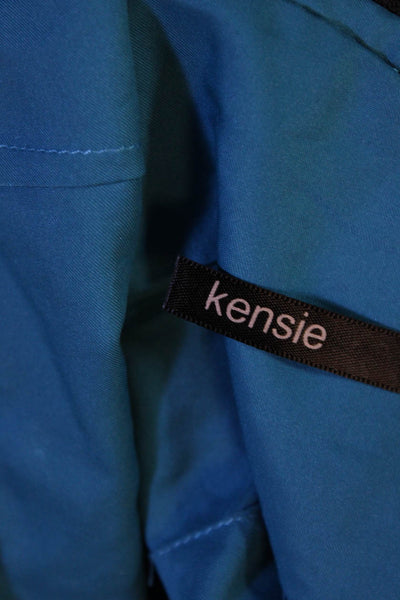 kensie Womens Back Zip Lace Overlay Mini Skirt Black Blue Size 6