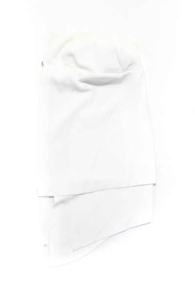 C/MEO Collective Women's Strapless Asymmetric Blouse White Size S
