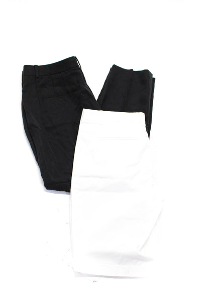 J Crew Elie Tahari Women's Chino Shorts Casual Pants White Black Size 6 8 Lot 2