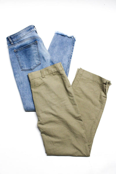 DL1961 The Range Women's Skinny Jeans Casual Pants Blue Green Size 27 M Lot 2
