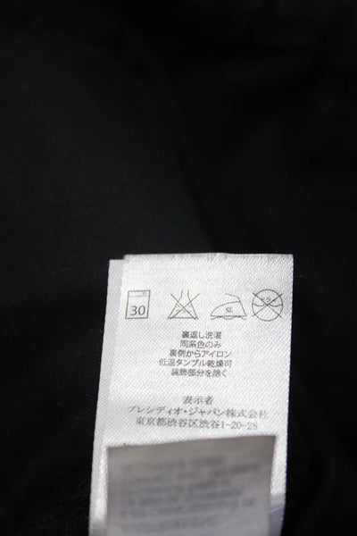 AX Armani Exchange Mens Cotton Quilted Straight Leg Button Pant Black Size EUR30