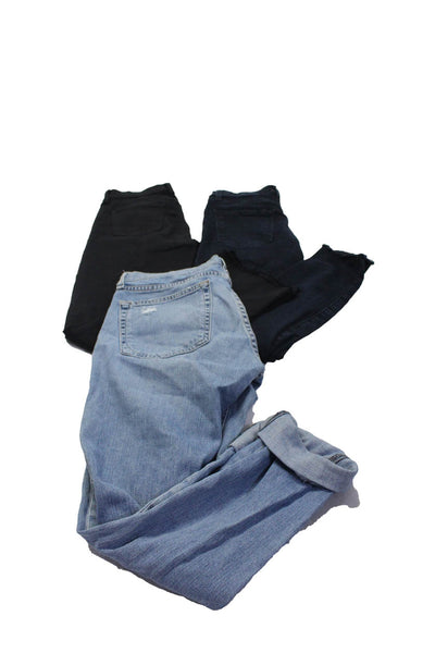 Rag & Bone Jean J Brand Womens Zip Front Cotton Jeans Blue Black Size 25 Lot 3