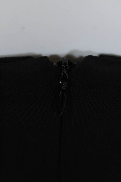 Rachel Rachel Roy Womens Strapless Cut Away Sheath Dress Black Size 10