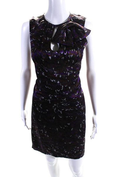 Nanette Lepore Women's Silk Sleeveless A-line Mini Dress Multicolored Size 6