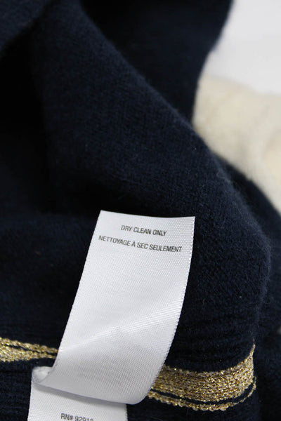 Juicy Couture Lauren Ralph Lauren Womens Sweater Shirt White Blue Size S M Lot 2