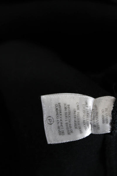 Michael Michael Kors Womens Linen Beaded Collar Trapeze Dress Black Size 8