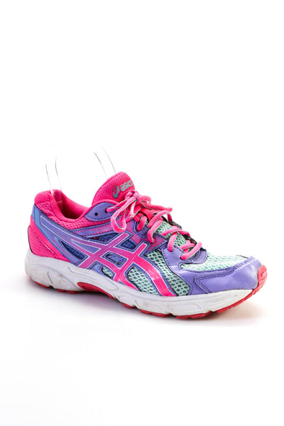 Asics Womens Gel Mesh Lace Up Sneakers Pink Lavender Size 5.5
