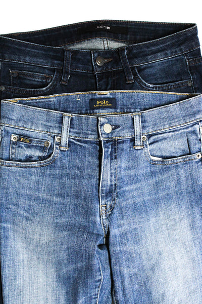 Polo Ralph Lauren Joes Womens Skinny Leg Jeans Blue Size 26 Lot 2