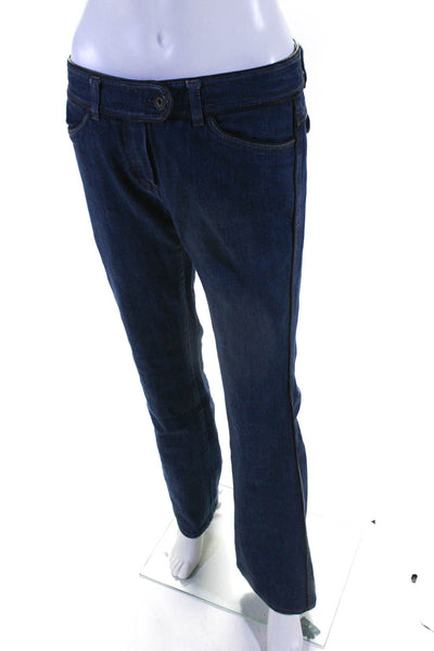 Theory Womens Scottie Louisiana Jeans Blue Cotton Size 8