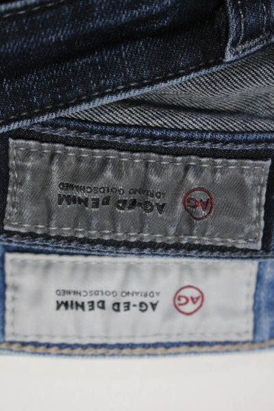 AG Adriano Goldschmied Womens Cotton Low-Rise Capri Jeans Blue Size 25 24 Lot 2
