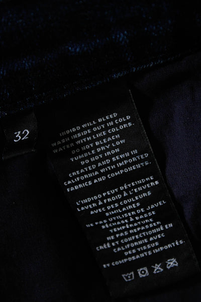 J Brand Womens Cotton Buttoned Distress Hem Dark Wash Shorts Blue Size EUR32