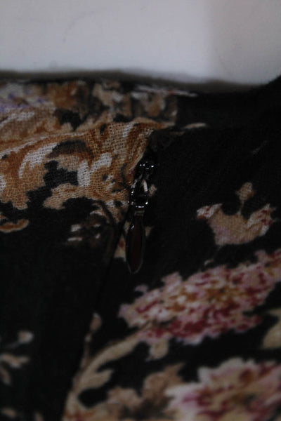 Denim & Supply By Ralph Lauren Womens Cotton Floral A-Line Dress Black Size 6