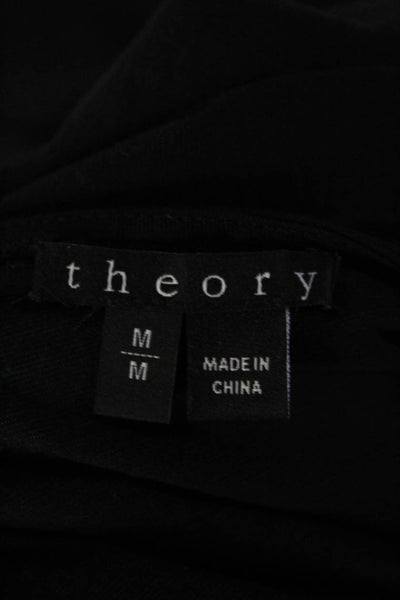 Theory Women's Cotton Long Sleeve Blouse Black Size M