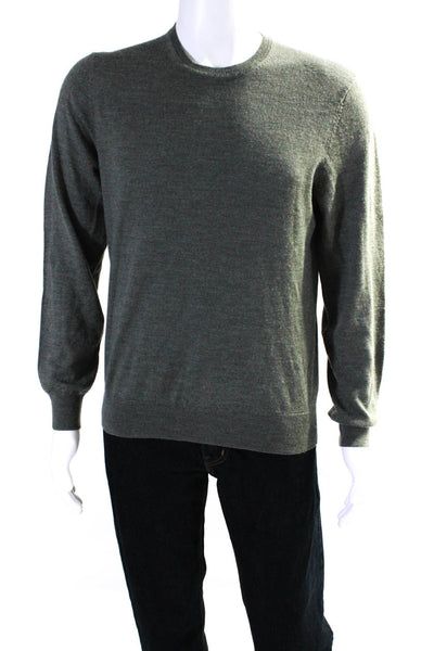 Saks Fifth Avenue Men's Crewneck Long Sleeves Sweater Green Size L