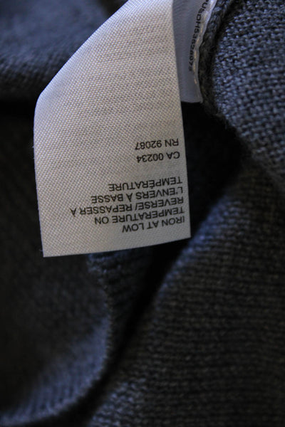 Saks Fifth Avenue Men's V-Neck Long Sleeves Sweater Gray Size L