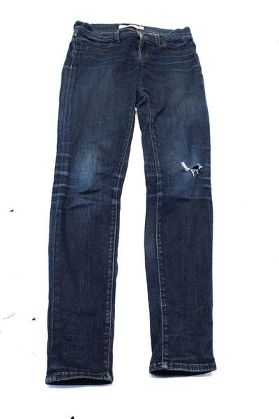 J Brand Women's Low Rise Super Skinny Denim Jeans Black Size 24 Lot 2