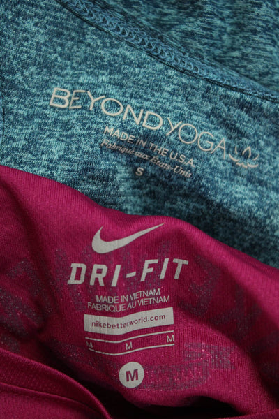 Nike Beyond Yoga Womens Active Shirt Tank Top Purple Blue Size M S Lot 2