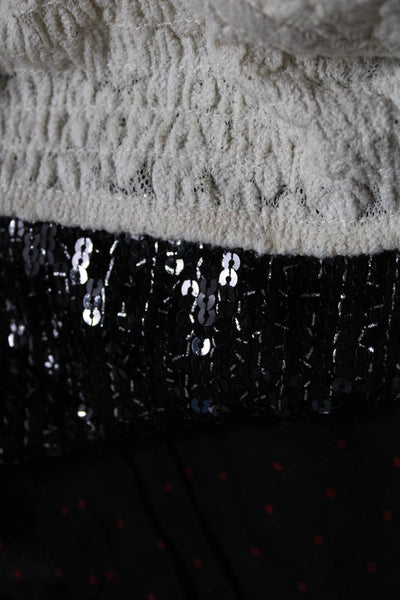 Zara Women's Sleeveless Crop Tops Black Size XS S Lot 3