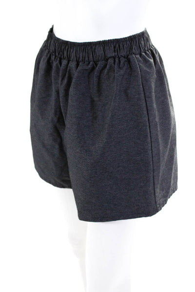 Kimberly Taylor Womens Elastic Waist Athletic Shorts Dark Gray Size M