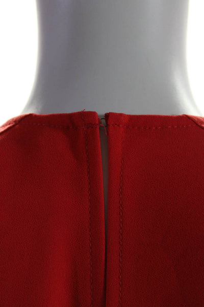 Trina Turk Womens Red Wrap Jumpsuit Size 2 13459904