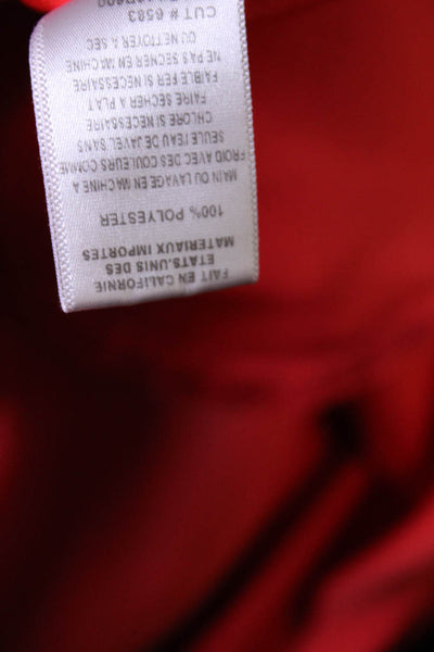 Trina Turk Womens Red Wrap Jumpsuit Size 4 12069638