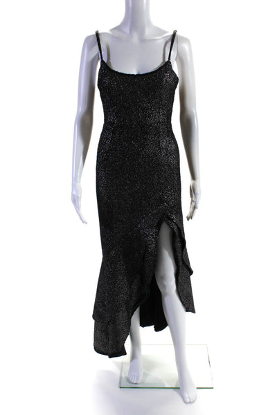 Hutch Womens Silver Metallic Malia Gown Size 2 13202030