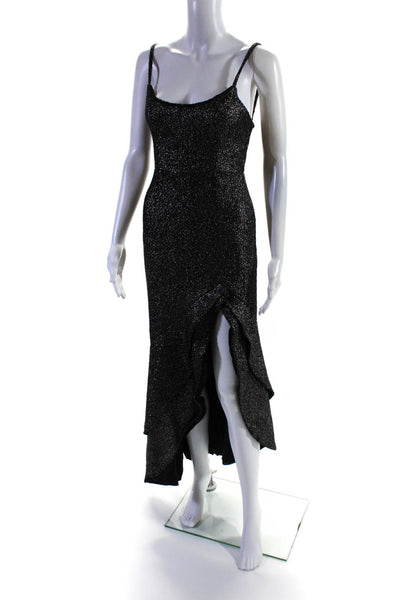 Hutch Womens Silver Metallic Malia Gown Size 18 12722313