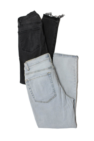 Frame Women's High Waist Raw Hem Skinny Jean Pant Black Size 26 Lot