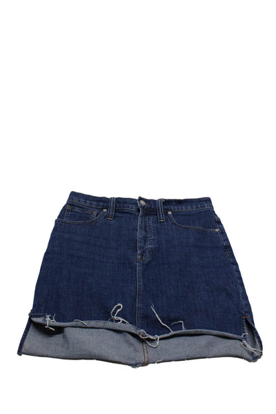 Madewell Levis Womens Distress Short Skirt Tapered Jean Blue Size 26 27 Lot 3