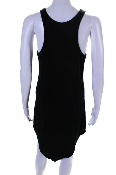 Feel The Piece Womens Scoop Neck Sleeveless Solid Midi Dress Black Size XS