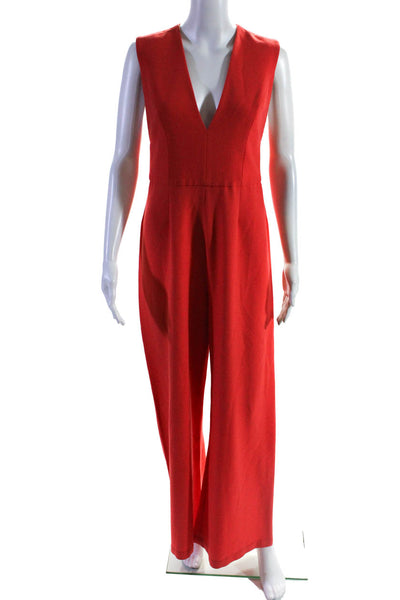 Alexis Womens Red Amadeo Revolve Cape Jumpsuit Size 8 10258395