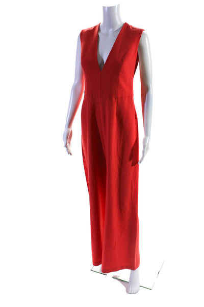 Alexis Womens Red Amadeo Revolve Cape Jumpsuit Size 8 10884667