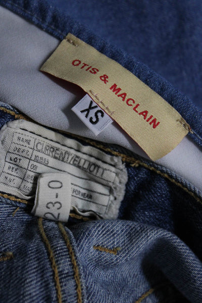Otis & Maclain Current/Elliott Womens Skinny Jeans Crop Top Size XS 23 Lot 2