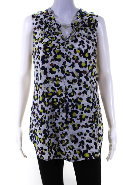 Cabi Womens Abstract Print Tank Top Multi Colored Size Medium