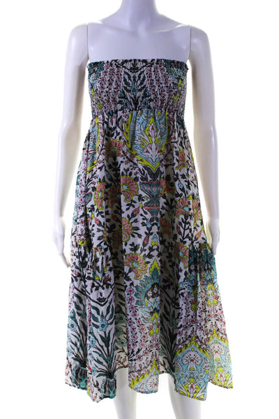 Mariacher Womens Floral Print Sun Dress Multi Colored Size Medium