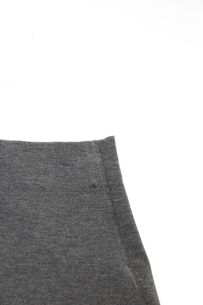Donna Karan New York Womens Back Zip Knee Length Pencil Skirt Gray Size Petite
