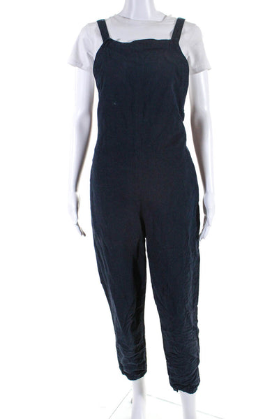 AG Adriano Goldschmied Womens Jumpsuit Navy Blue Cotton Size Extra Small