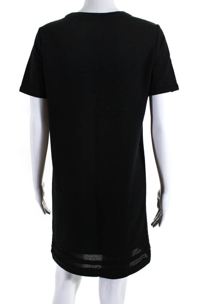 Scotch & Soda Women's Crewneck Short Sleeve Shirt Dress Black Size 2