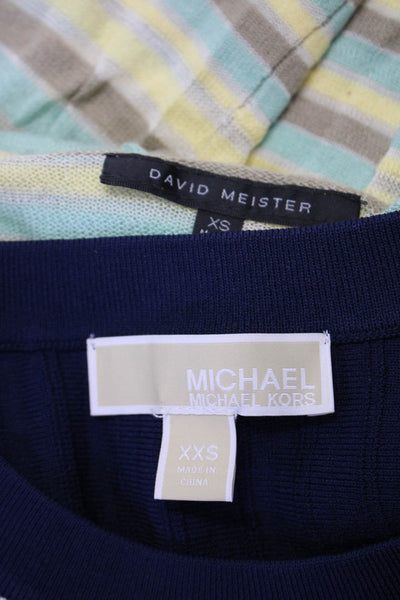 David Meister Michael Michael Kors Womens Blouses Tops Green Size XS XXS Lot 2