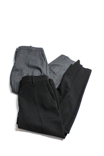Theory Women's Mid Rise Slim Fit Pants Gray Black Size 2 4 Lot 2