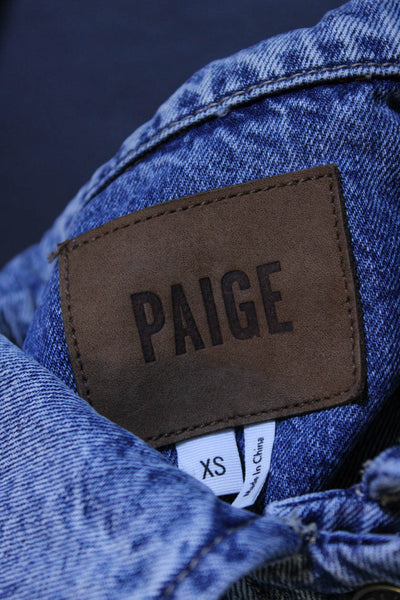 Paige Women's Lightweight Jean Jacket Blue Size XS