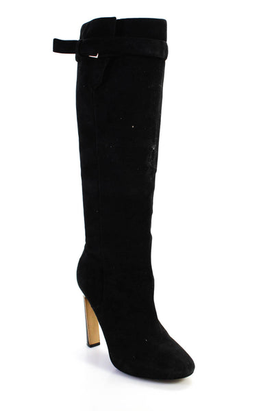 Derek Lam Womens Darted Block Heels Knee-High Boots Black Size 10